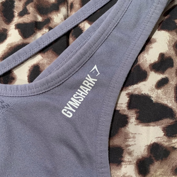 Gymshark Energy Seamless Crop Top Steel Blue - Picture 5 of 7